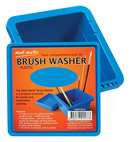 1 Compartment+Cleaning+Suitable+Watercolor+Painting