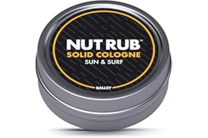 Ballsy Body & Groin Rub, Cologne for Everywhere, with Beeswax, Coconut and Sunflower Seed Oil, Sun and Surf .85 oz