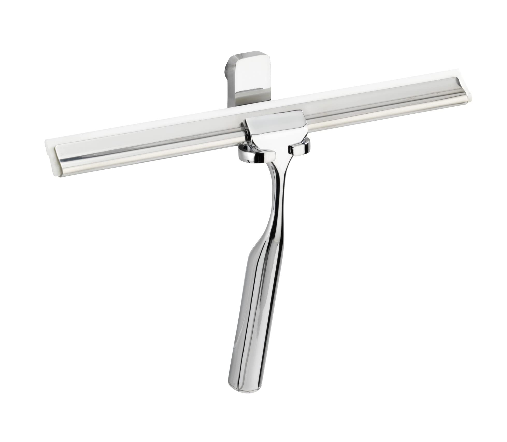 WENKO 20549100 Bathroom squeegee Premium, Stainless steel, 25 x 16.5 x 5 cm, Shiny