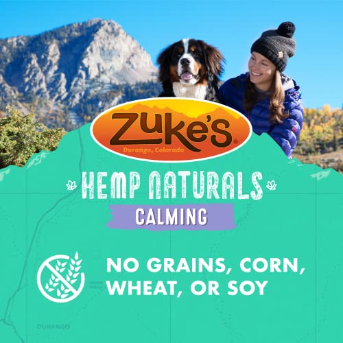 Zuke's Hemp Naturals Calming Natural Dog Chews, Peanut Butter 5 oz