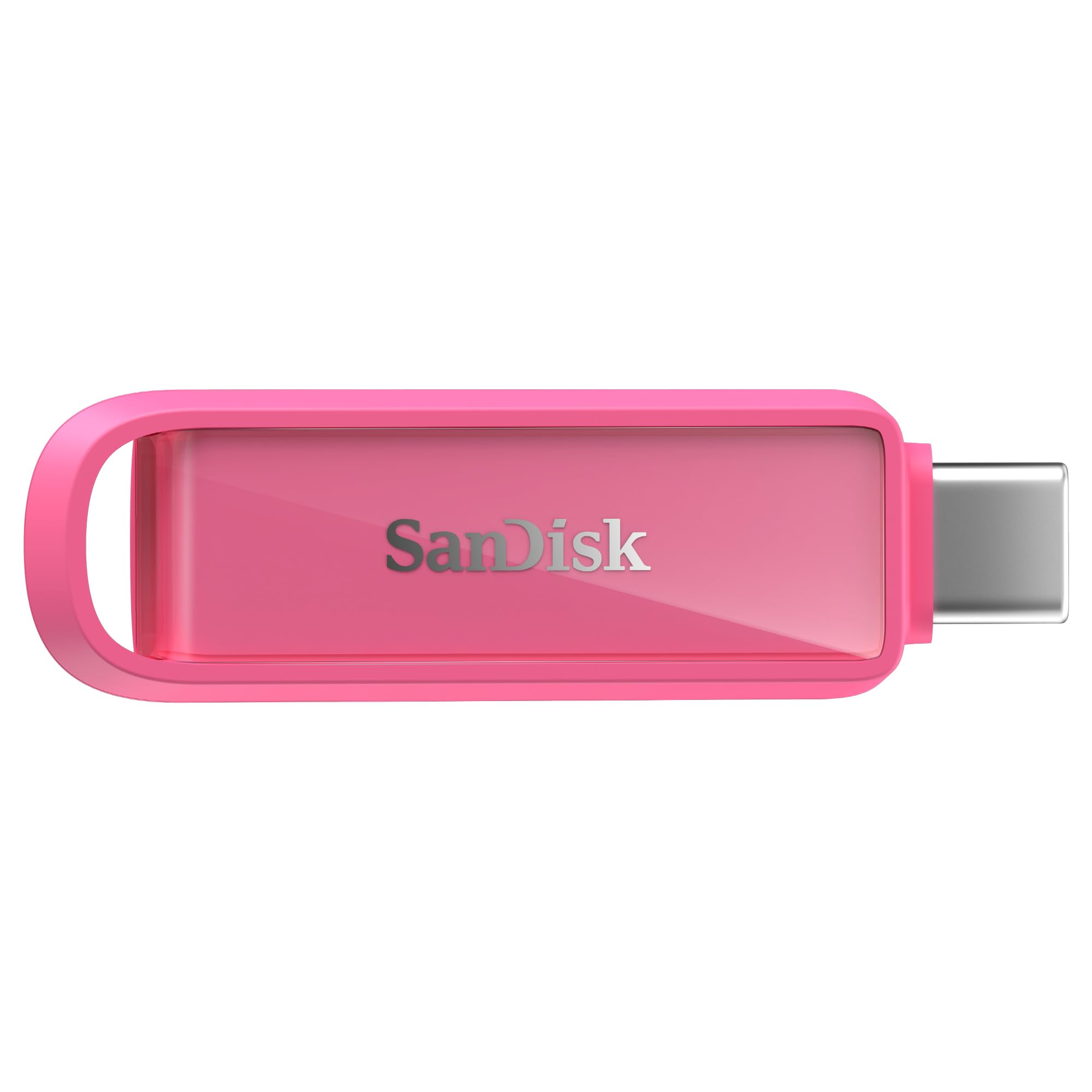 SANDISK Phone Drive mit USB Type-C 1 TB (Flash-Laufwerk für Smartphones, Tablets und Computer, 150 MB/s Lesen, Schlüsselring-Öse zur Mitnahme, 1 Jahr RescuePRO Deluxe-Software) - Seastar Pink