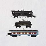 Hallmark Keepsake Mini Christmas Ornament 2018 Year Dated, Lionel The Polar Express Miniature, Set of 3, Train