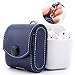 MoKo AirPods Case, Snap Closure Protective Cover Carrying Pouch Pocket, with Holding Strap, for Apple AirPods Charging Case - Indigo