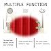DWCN Red Curtains Faux Linen Country Modern Style Draperies 8 Grommets Window Curtain Panel 52x63 inch (set of 2 panels)Curtains for Kitchen/Dinning Room/Living Room