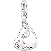 BIZK 925 Sterling Silver Charm Fits Bracelets and Necklaces Charms for Women Fashion Jewelry for Women, Lover, Mother and Friend