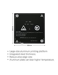 Cama calefactable de aluminio Anet MK2 MK3 de 12 V con línea de cable para impresora 3D Anet E12 Cama caliente, tamaño grande 11.811 x 11.811 x 0.118 in