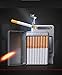 USB Cigarette Lighter Case Cigarette Box Electronic Flameless Rechargeable Windproof Lighters Can Hold 16 Cigarette Smoke (Dragon USB Lighter)