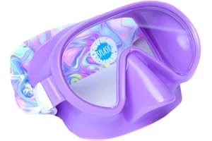 Splash Place SWIM MASK with Fabric Strap - Pink and Purple Collection | Kids Swim Goggles with Nose Cover