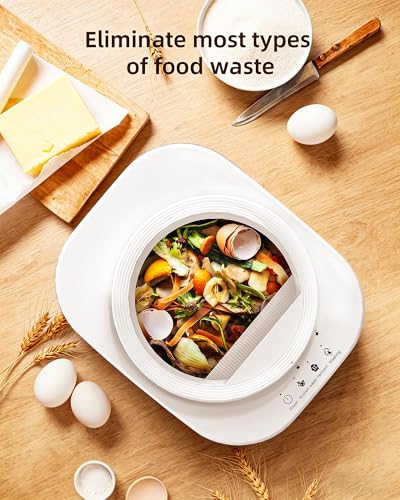 4L Electric Composter for Kitchen, Smart Countertop Compost Bin, Odorless | Low Noise | Auto-Cleaning | Turn Food Waste into Fertilizer Composter Home Indoor Fertilizer Machine