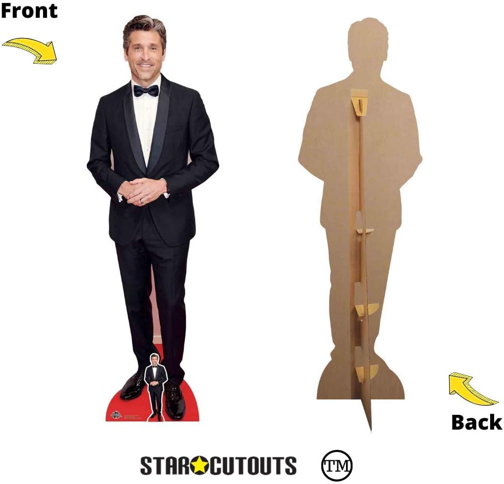 CS907 Star Cutouts Life Size Cardboard Cutout l Patrick Dempsey Smart Suit l Real Birthday Gifts for Women Men, Fans - Image 5