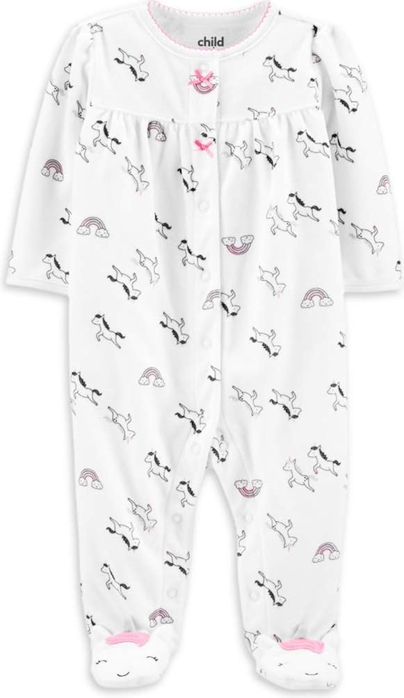 carters baby girl sleepers