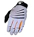 Bionic Gloves Men's Premium Full Finger Fitness Gloves w/Natural Fit Technology, Gray/Orange (Pair)!