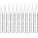 20pcs 3ML Empty Transparent Twist Pen Brush Plastic Pipett and Cosmetic Container Tube Lip Gloss Eyelash Growth Liquid Cuticle Nail nutrient solution Teeth Whitening Pen for Travel and Home (20pcs)