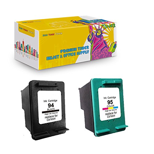 New York TonerTM New Compatible 2 Pack C8765WN C8766WN HP 94 HP 95 High Yield Inkjet For HP OfficeJet 6200 . - Black Color - Thumbnail 3