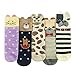 5 Pairs Women's Cute Funny Animals Socks for Girls Funky Novelty Gift, AIMKE Knitted socks, Socks Female Socks