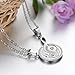 COPAUL Fashion Jewelry Stainless Steel Music Note Engraved Couple Best Friend Puzzle pendant Necklace Sets,White Color