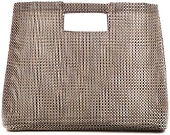Herbsack Mesh Pool Tote in Waterproof, Silver Metallic