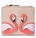 Kate Spade Flamingo By the Pool Small Zip Bifold Wallet