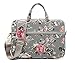 Kayond Laptop Carrying Case, Water-Resistant Canvas Ultraportable Shoulder Messenger Bag, Daily Briefcase for Work/School/Travel (15-15.6, Gray Rose)