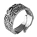 QIANJI Viking Odin's Ravens Ring Huginn and Muninn Ring Women Men Jewelry