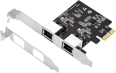 Gathukila Dual Gigabit Ethernet Controller Card RTL8111H Chipset PCIe 2 Port LAN
