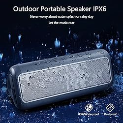 Solar Bluetooth Speaker Portable，5000mAh Wireless