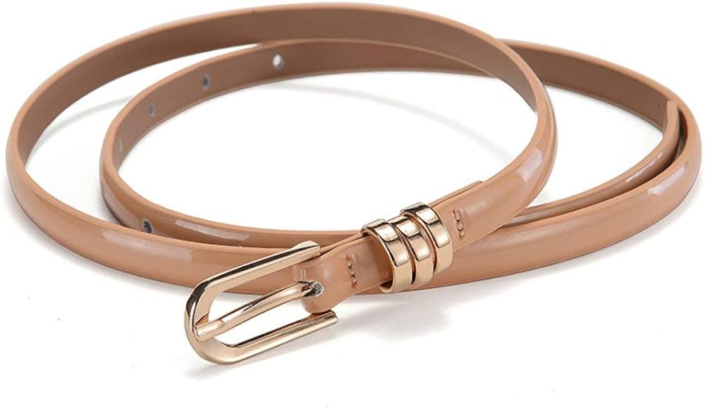 Screenes Woman Patent Leather Belt Fine Belt Europe And The United