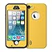 iPhone 5/5s/se Waterproof Case, iThrough Underwater, Dust Proof, Snow Proof, Shockproof Case with Touched Screen Protector, Heavy Duty Protective Carrying Cover Case for iPhone 5/5s/se (YELLOW-)