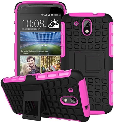 HTC Desire 526 Case,Lookly Hybrid kickstand Case,TPU[shockproof]+Rubberized PC[soft handfeel]Tough Rugged Dual Layer Case Cover for HTC Desire 526/HTC D526h/HTC Desire 526G/HTC V02 (6)
