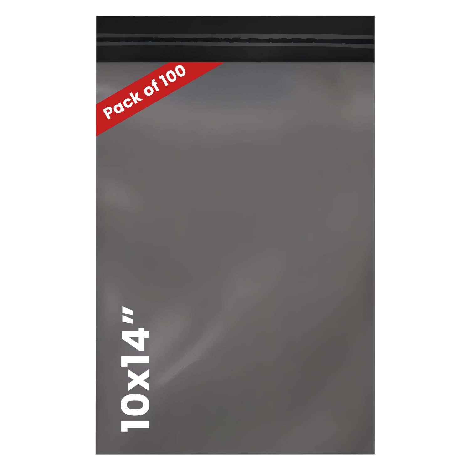 Grey Mailing Bags 10x14 Inch – Strong Waterproof Postage Bags for Parcels – Tear-Resistant Self Seal Poly Mailers – Pack of 100