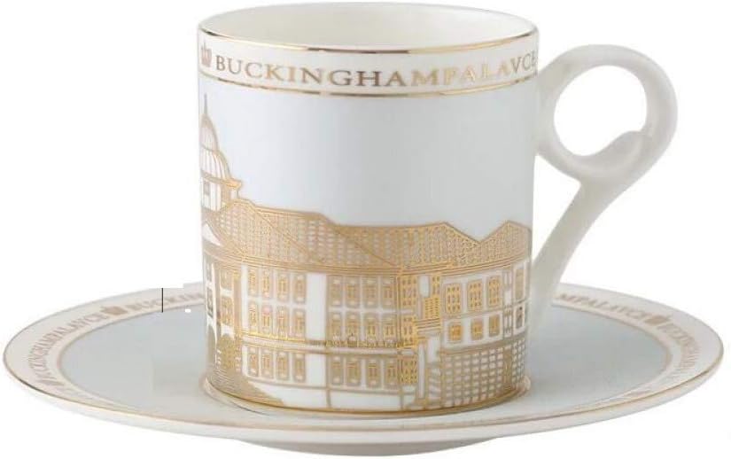 LZKUKZSA Fornasetti Coffee Cup European Bone China Coffee Set Tea Cup And Saucer Set Porcelain Coffee Drinkware Home Decoration