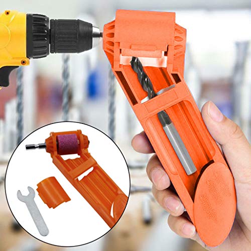 Weite 2 Set of Portable Corundum Grinding Wheel Wear-resistant Hand Diamond Drill Bit Sharpener Tools for Sharp Edge, Includes Mini Wrenches (Orange) - Thumbnail 5
