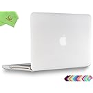 UESWILL Smooth Soft-Touch Matte Frosted Hard Shell Case Cover for MacBook Pro 15" with CD-ROM (Non-Retina)(Model:A1286)+ Microfibre Cleaning Cloth, Clear