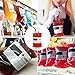 12 Pack Blood Bags for Drinks Halloween Party Cups IV Bag Pouch 13.5 FL Oz, Vampire Zombie Hospital Nurse Graduation Halloween Theme Party Decorations, with Extra Filling Funnel & 2 Pcs Perfusion Tube