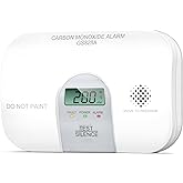 Siterwell Carbon Monoxide Detectors, 10 Year Product Life CO Detector with LCD Digital Display and Sound Warning, ETL Listed, Carbon Monoxide Detectors Battery Operated for Home School Office, 1-Pack