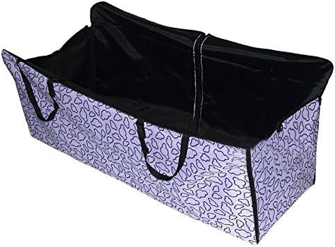 Petkuguo Oxford Fabric Double Layer Waterproof Dog Cat Car Seat Cover Safety Pet Waterproof Hammock Blanket Cover Mat Travel with Carry Bag 51.18 X 17.72 inch Purple