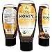 Raw Honey Organic USDA Certified Kosher Brazilian Honey for Eating - All Natural Sweetener for Tea - Promotes Weight Loss - Honey for Face - Natural Skin Care for Acne - Rich in Antioxidant Vitamin C