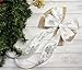 CT CRAFT LLC White Satin with Silver Snowflakes Wired Christmas Ribbon - 2.5 Inch x 10 Yard x1 Roll