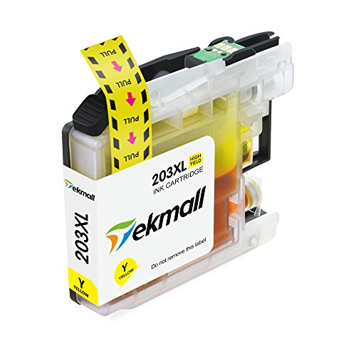 LC203XL LC201 Ink Cartridges High Yield 5 Packs (1 Set + 1 BK), Work for Brother MFC-J485DW MFC-J480DW MFC-J885DW MFC-J460DW MFC-J880DW MFC-J680DW MFC-J4420DW Printers - Tekmall
