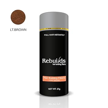 Rebuilds Hair Fibers, Light Brown, 27 grams