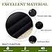 NICETOWN Window Curtains Blackout Drapes - Black Energy Saving Blackout Draperies for Bedroom/Living Room (2 Panels, 52 inches Wide by 45 inches Long)