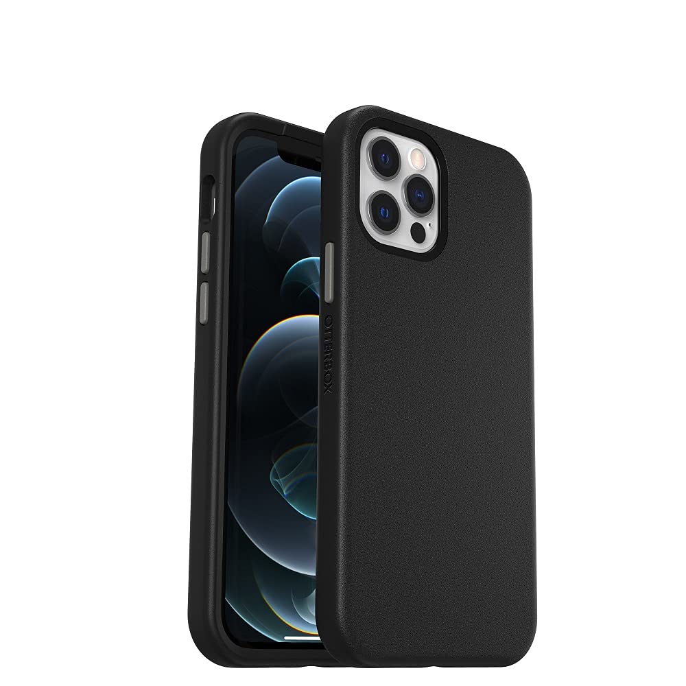 OtterBox 77-80129 Slim Series Case, MagSafe, Shockproof, Drop proof, Ultra-Slim, Protective Thin Case, Tested to Military Standard, Black/Grey, iPhone 12 / iPhone 12 Pro