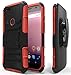 Google Pixel XL Case, NageBee [Heavy Duty] Armor Shock Proof Dual Layer [Swivel Belt Clip] Holster with [Kickstand] Combo Rugged Case for Google Pixel XL - Red
