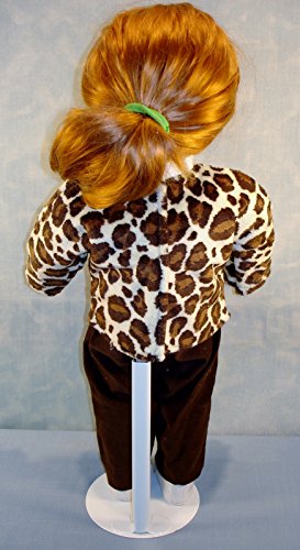 18 Inch Doll Clothes - Minky Leopard Green Pants Set handmade by Jane Ellen to fit 18 inch dolls