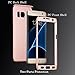 ATOOZ(TM) Galaxy S7 Edge 360 Degree All-around Full Body Slim Fit Lightweight Hard Protective Skin Case Cover for Samsung Galaxy S7 Edge (Rose Gold)