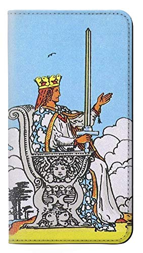 RW3068 Tarot Card Queen of Swords PU Leather Flip Case Cover for Sony Xperia XZ Premium