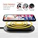 Trianium Wireless Charger, Qi-Certified Wireless Charging Pad Base Compatible iPhone 13/12/11/XS/XS Max/XR/X/8/8 Plus, 10W Fast Charger for Galaxy S21/S20/S10/S10+/S10e/S9 Note (No AC Adapter)