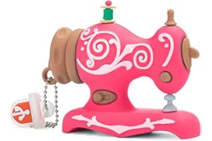 leizhan 32GB Cute USB Flash Drive Embroidery Sewing Machine Design Pen Drive Data Storage Picture Stick Pendrive Memory Stick