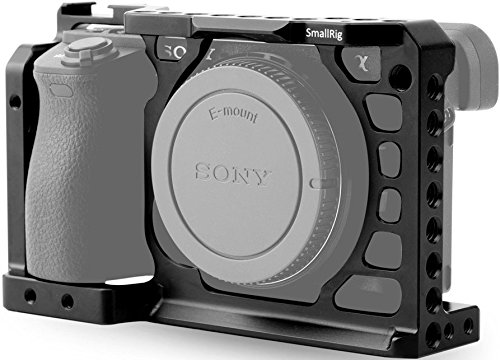 Sony-Alpha-a6500-Mirrorless-Camera-wSELP1650-16-50mm-Lens-SmallRig-Kit-Cage-Top-Handle-Cold-Shoe-Mount
