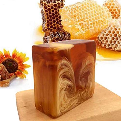 Morehappy7 Replenishing Soap For Face, Handmade Nature Sweet Honey Milk Soap Deep Cleansing Whitening Skin Soap Anti-oxidation Cleansing Soap Skin Care Beauty Tools